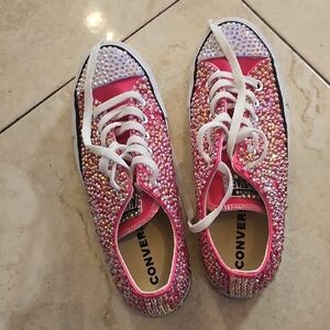 Converse Pink Bling